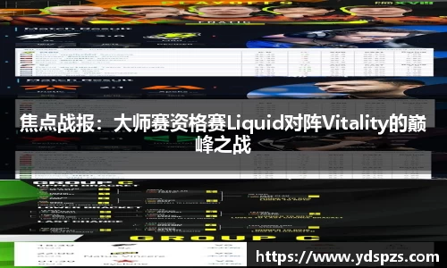 焦点战报：大师赛资格赛Liquid对阵Vitality的巅峰之战